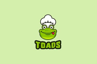 design attractive burger place frog logo