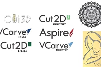 do cnc logo, manual image tracing, dxf, svg, laser  plasma cut file