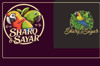 design pet shop, dog, bird, cat animal custom pet logo