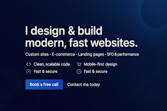 create a website for you