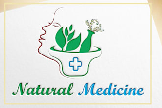 do modern health, medical, medicine, learning logo for you