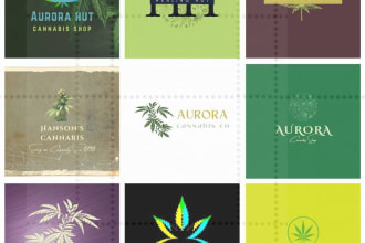 create a cannabis shop logo or business card