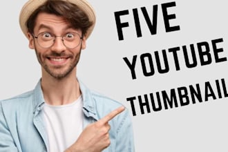 design five wonderful youtube thumbnails
