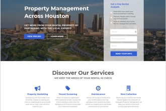 design complete property management, vacation rental website