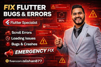 fix flutter bugs, errors and crashes in your mobile app