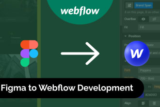 convert figma to webflow , xd to webflow website