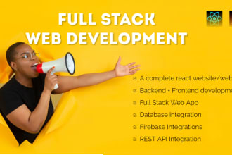 be your full stack developer in react js firebase web app