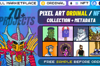 create trending nft pixel art collection