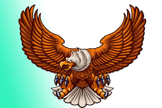 design outstanding eagle logo with express delivery