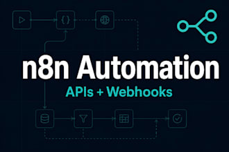 create n8n automations with webhooks, apis and python