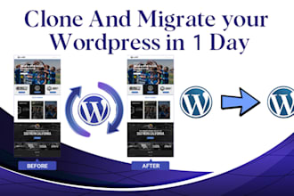 clone and migrate wordpress in 1 day