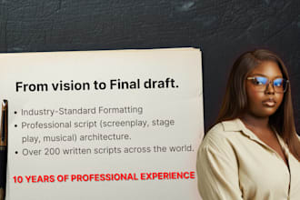 write your screenplay, stage play, or musical from scratch