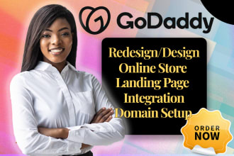 redesign godaddy ecommerce, godaddy website design godaddy website redesign