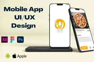 do mobile app UI UX design for android and ios