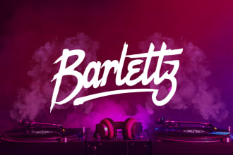 design dj, music, producer, and band logo