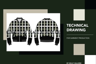 make comprehensive fashion technical drawings