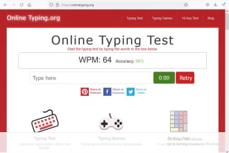 do fast typing job, as professional typist in 24 hours
