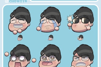 create cute emotes for you