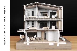 make a realistic physical model render