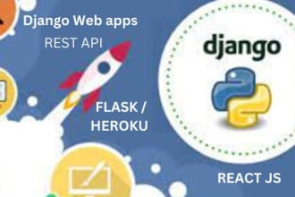 develop web applications with python backend and react js