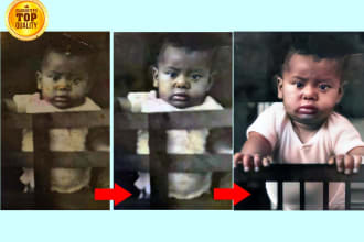 professionally restore, repair photos high quality