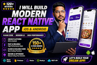 build modern react native app ios android