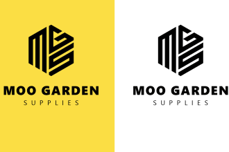 create minimal initial monogram logo design
