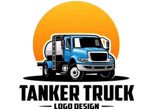 make elegant van, truck, lorry and transport logo for you