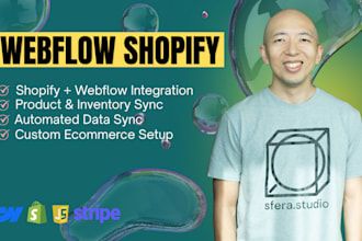 set up seamless shopify to webflow integration