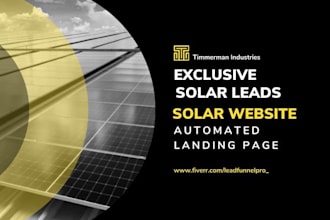 generate exclusive solar leads that will covert with a conversion funnel