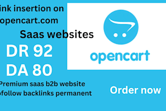 seo link insertion on opencart with 92 DR dofollow links