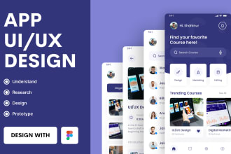 do mobile app UI UX design, ios design, wireframe, or apps prototype in figma