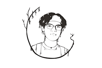 draw minimalist flat line vector face for t shirt and more