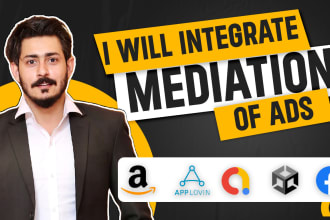 integrate admob, facebook, applovin or any ad in unity