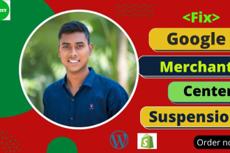fix google merchant center suspension,misrepresentation issues,and reapprove