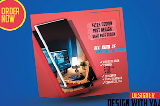 do graphic design such as flyer design post design