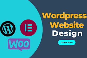 build a responsive wordpress website  with elementor pro