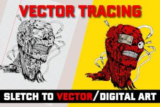perfectly remake logo, redraw, edit, modify, recreate, resize and vector trace