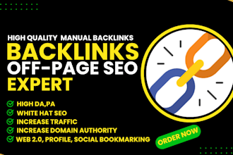 do off page SEO service using authority white hat dofollow backlinks