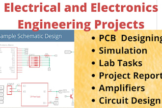 do lab tasks electronics circuit design simulation microcontroller coding nd pcb