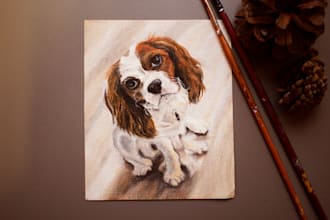 paint realistic pet portraits