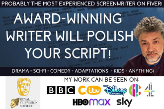 brilliantly edit, polish or rewrite your movie screenplay or TV script