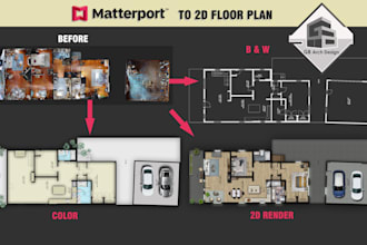 do 2d floor plan render