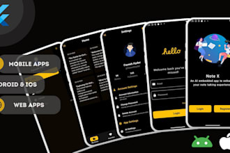 build flutter apps for ios and android with 24hr support and unlimited revisions