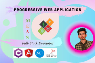 develop a full stack web app using mean stack or angular dot net sql server