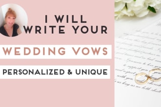 write your customized wedding vows