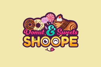 design creative candy sweets chocolate food restaurant logo