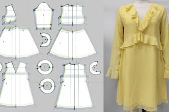 make sewing patterns any clothing design for production
