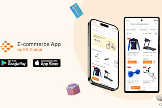 do ecommerce application on android and IOS with dashboard