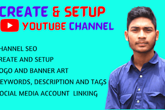 create and setup youtube channel